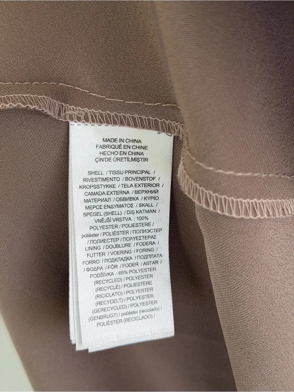 NWT Lauren Ralph Lauren Dress Size 16 Mauve Satin Faux Wrap Midi Beaded Belt - Picture 8 of 11